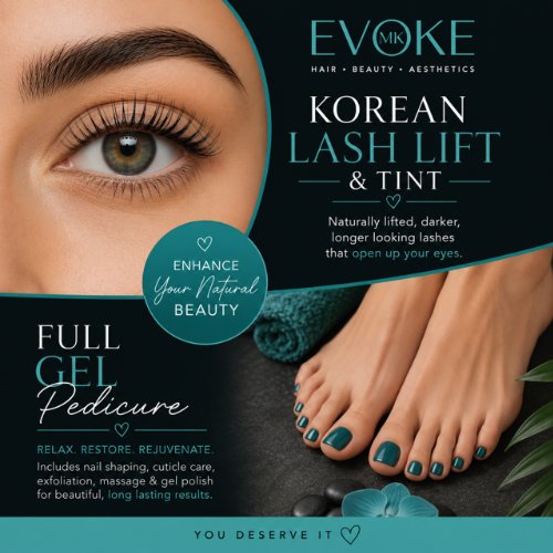 Korean Lash Lift and Gel Pedi package *Patch Test Required*